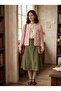 Embroidered Romantic Cardigan for Women in Pink - 8