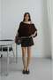 Bitter Brown Kiera High Waist Shorts Skirt