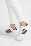 White Black Lace-Up Lightweight Unisex Sports Shoes Senti g - 2