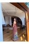 Women's Brown Dress with Knot Straps - 2