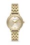 Milano Women's Gold Metal Cord Minimal Stone Detailed Wristwatch 2 Years Warranty - 2