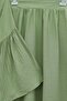 Pleated Jacquard Seersucker Skirt Top and Bottom Set - Pistachio Green - 2