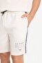 Men's Combed Cotton Shorts F9793Ax/Bg662 Stone - 5