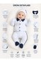 Baby Boy m Lettered 5-Piece Hospital Discharge Set Newborn 0-3 Months 50-56cm Cotton - 5