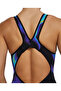 Tyr Women's Racing Swimsuit Venzo Open Back Crimson Red Turquoise Blue - 6