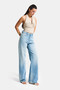 Women's Denim Color 4S6-32 Straight Fit High Waist Denim Jeans - 3