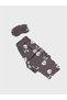Lilac Rabbit Pattern Short Sleeve Sleepwear Set with Headband Short Sleeve Six Long Summer Pajamas Suitable for Girl and Mother - 5