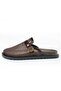 Brown Mesh Detailed Women's Slippers – Stylish Design, Comfortable Orthopedic Sole Slip-Ons for Everyday Use