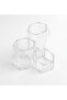 هذا المنتج هو منظم المكياج والأدوات المكتبية السداسي (Hexagonal Acrylic Organizer). - 2