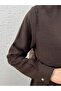 Biray Metal Buttoned Bolero Long Tunic-Gs6289 Brown - 3
