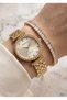 Milano Women's Gold Metal Cord Stone Minimal Wristwatch 2 Years Warranty