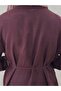 Biray Metal Buttoned Bolero Long Tunic-Gs6289 Plum - 6