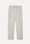 Women's Stone Color Carrot Linen Trousers