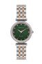 Milano Women's Silver Rose Metal Cord Stone Green Dial Minimal Wristwatch 2 Years Warranty - 2