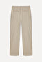 Men's Beige Textured Straight Fit Chino Pants - 6