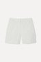 Women's Off-White Straight Fit Shorts - 8