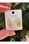 Gold Stone Earrings Model Women's Jewelry - 2