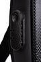 Black Unisex Biker Cross Shoulder and Waist Bag Hard Shell Design with Reversible Strap and Night Vision Features - 7