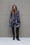 Multicolor Asymmetrical Oversize Hooded Windbreaker 18030 - 3