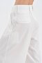 Women's Wide Belted Trousers with Pleated Detail on the Front - 6
