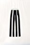 Black Ecru Contrast Knitwear Trousers 17173 - 7