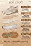 Beige Mesh Lightweight Flexible Memory Sole Unisex Sports Shoes Flexion g - 5