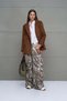 Beige Gabardine Cargo Pants 18090