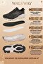 Black and White Mesh Lightweight Flexible Memory Sole Men's Sports Shoes Flexion m - 5