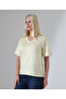 تي شيرت كريستال برقبة على شكل حرف V - 5