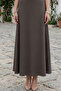 Women's High Waist Flared Skirt Maxi Skirt - 3