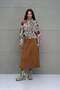 Beige Asymmetrical Cut Oversize Shirt 18091