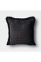 "Black" Tassel Cushion Cover - 45X45 - Silver