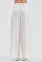 Women's Wide Belted Trousers with Pleated Detail on the Front - 3