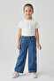 Girl's Thin Bow Embroidered Cotton T-Shirt - 3