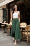 Women's High Waist Flared Skirt Maxi Skirt - 6