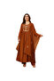 Orange Silk Embroidered A-Line Kurta Pant Set with Dupatta - ALV2169 | Orange - 3