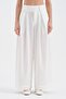 Women's Wide Belted Trousers with Pleated Detail on the Front - 7