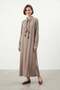 Women's Scarf Detailed Long Dress Vi̇zon 12692Elb