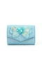 - Sparkly Butterfly Flap Wallet – Glitter Mini Purse - Lavender, Blue, Pink