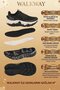 Black and White Mesh Lightweight Flexible Memory Sole Unisex Sports Shoes Flystep g - 5