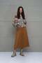 Beige Asymmetrical Cut Oversize Shirt 18091 - 3
