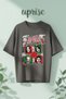 Red Hot Chili Peppers Printed Cotton Oversize T-Shirt
