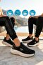 Black and White Mesh Lightweight Flexible Memory Sole Unisex Sports Shoes Flexnova g - 3
