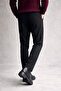 Men's Black Regular Fit Fabric Trousers Classic Stylish Office Casual Lycra Comfortable Cut Trousers - 6