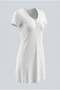 Women's Ribbed Nightgown with Transfer Design 5827 Light Pink Color - 4
