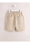 Children's Shorts with Elastic Waist in Light Beige - 5