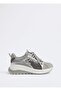 Women's Gray Thick Sole Casual Sneakers - 3