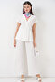 Women's Knitted Two-Piece Set 30064 - White - 5