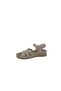 Jasmine 350 Women's Cream Cross-Strapped Velcro Sandals - 3