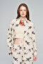 Women's Ethnic Floral Embroidered and Sequin Embellished Oversize Shirt